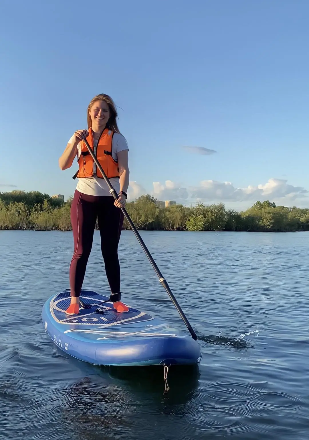 Прогулка на САП-борде по Енисею