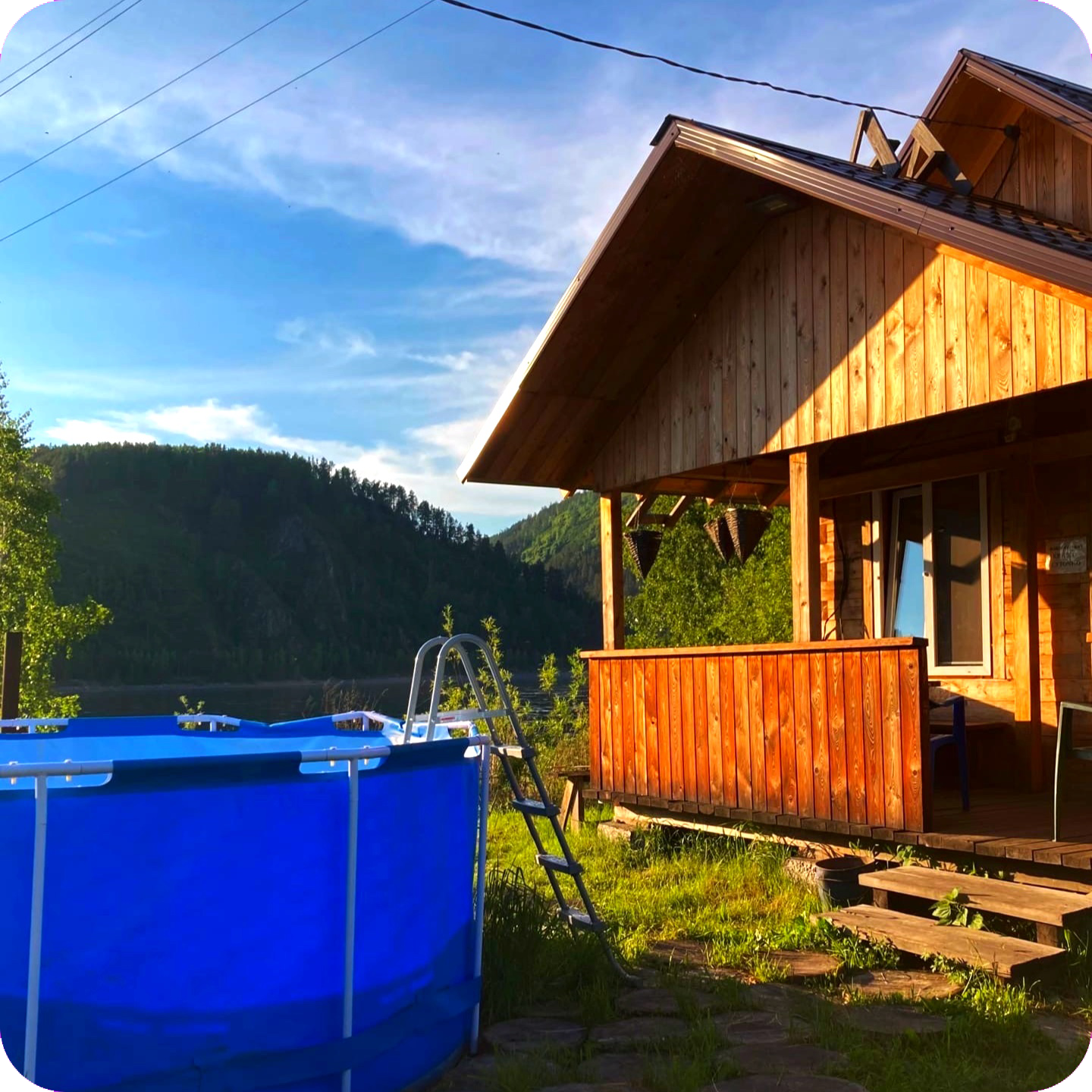 Отдых в дивной бане на берегу Енисея