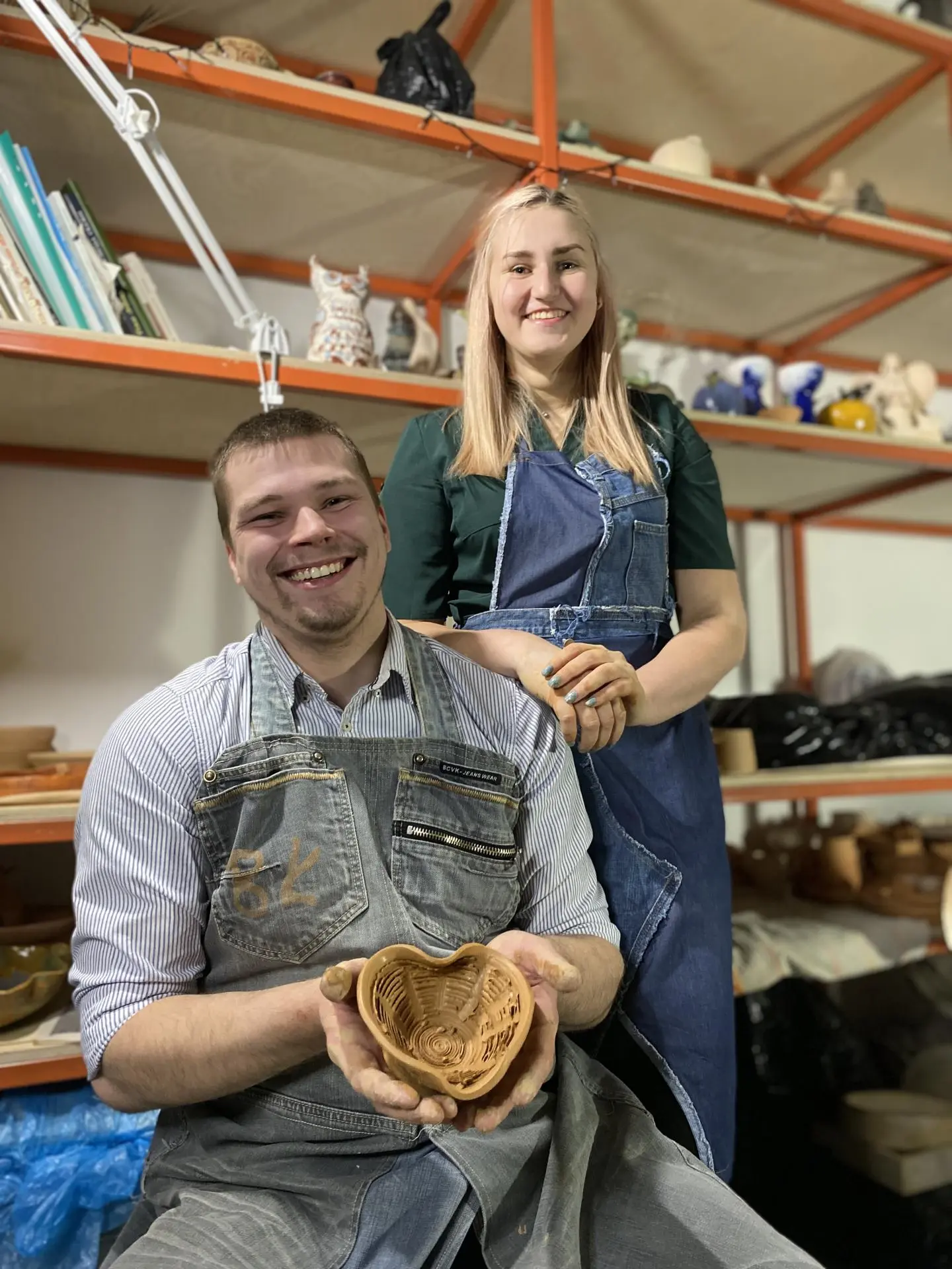 Романтическое свидание в гончарной студии