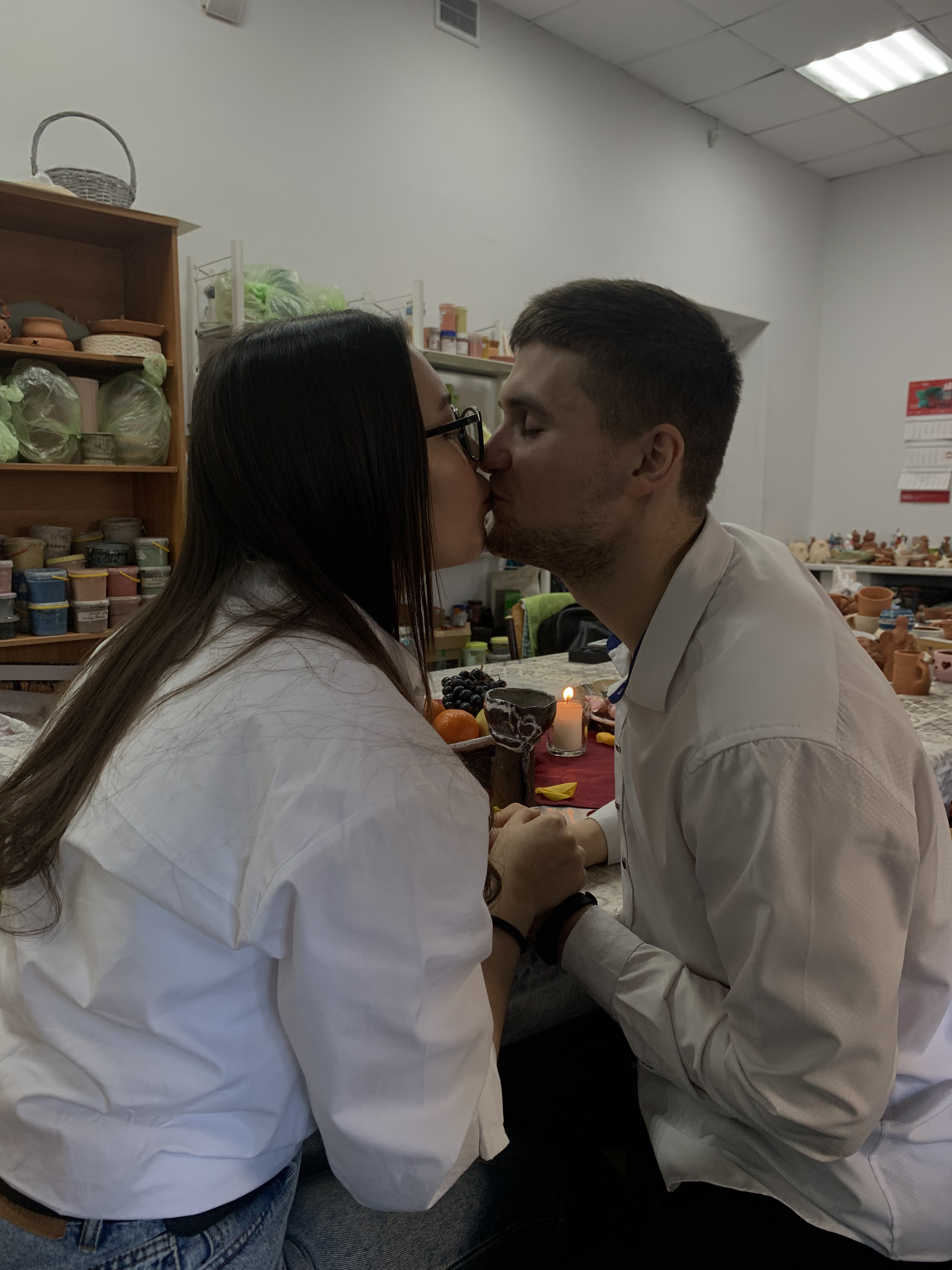 Романтическое свидание в гончарной студии