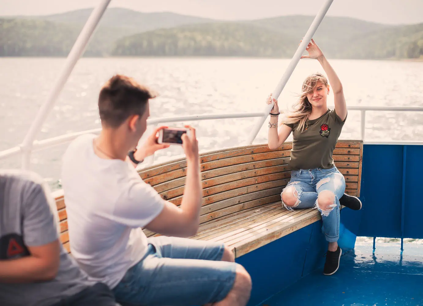 Прогулка по Красноярскому морю на теплоходе "Красцветмет"