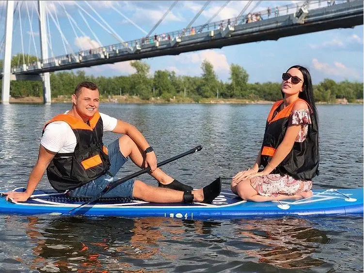 Прогулка на САП-борде по Енисею