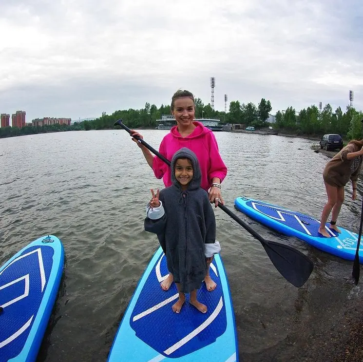 Прогулка на САП-борде по Енисею