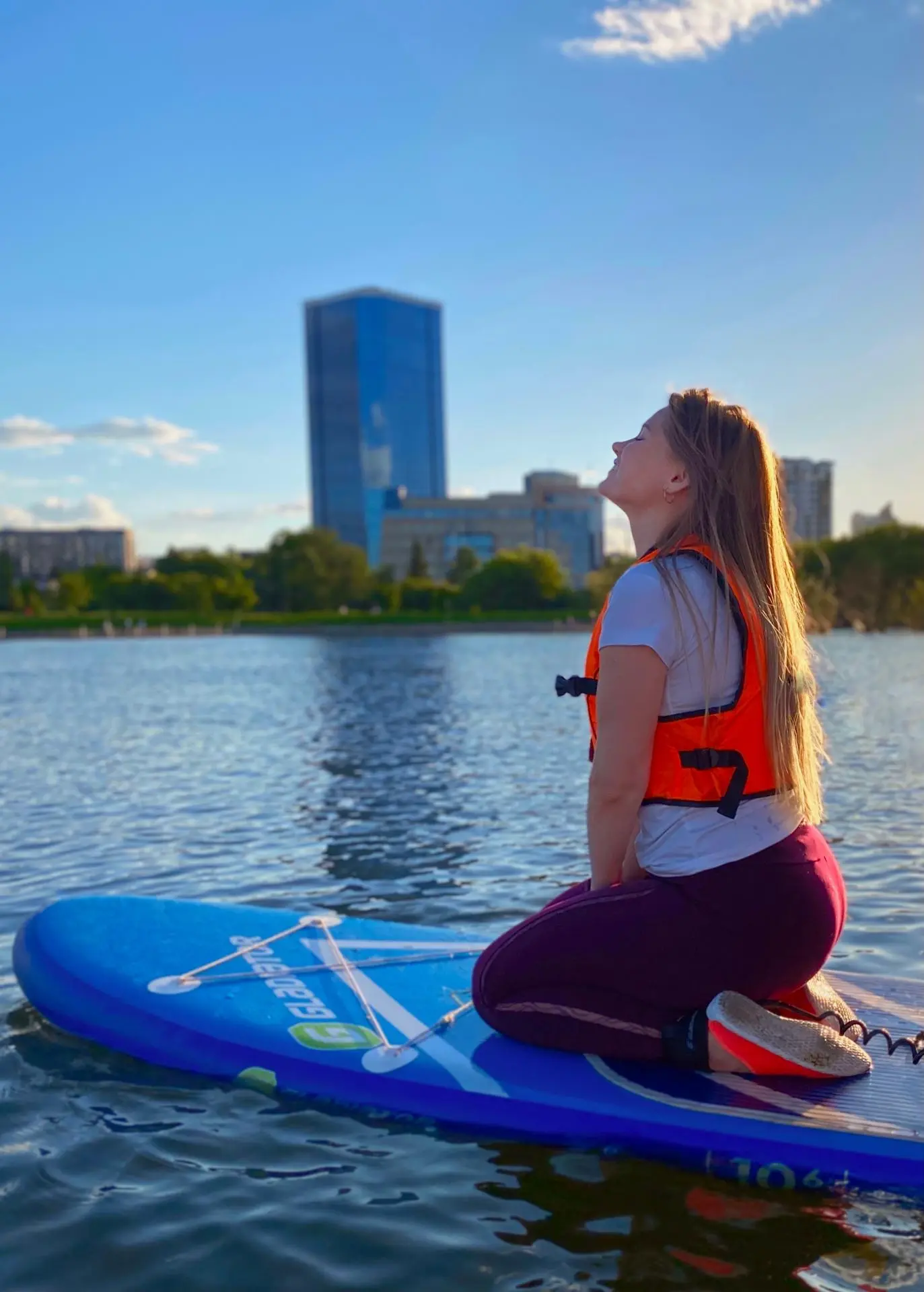 Прогулка на САП-борде по Енисею