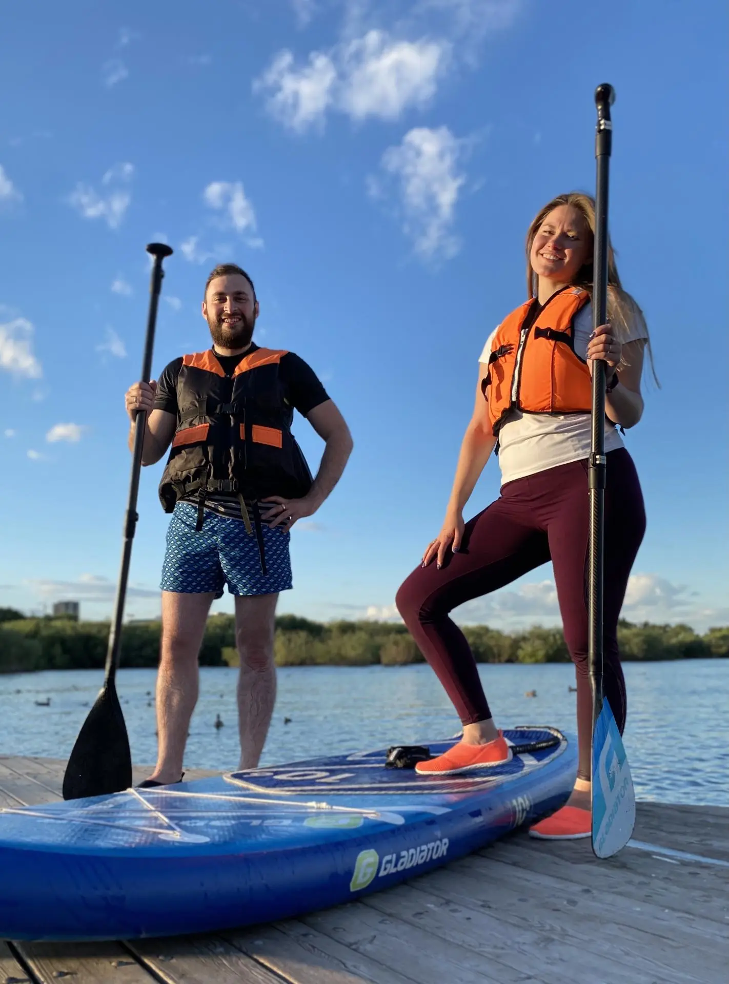 Прогулка на САП-борде по Енисею