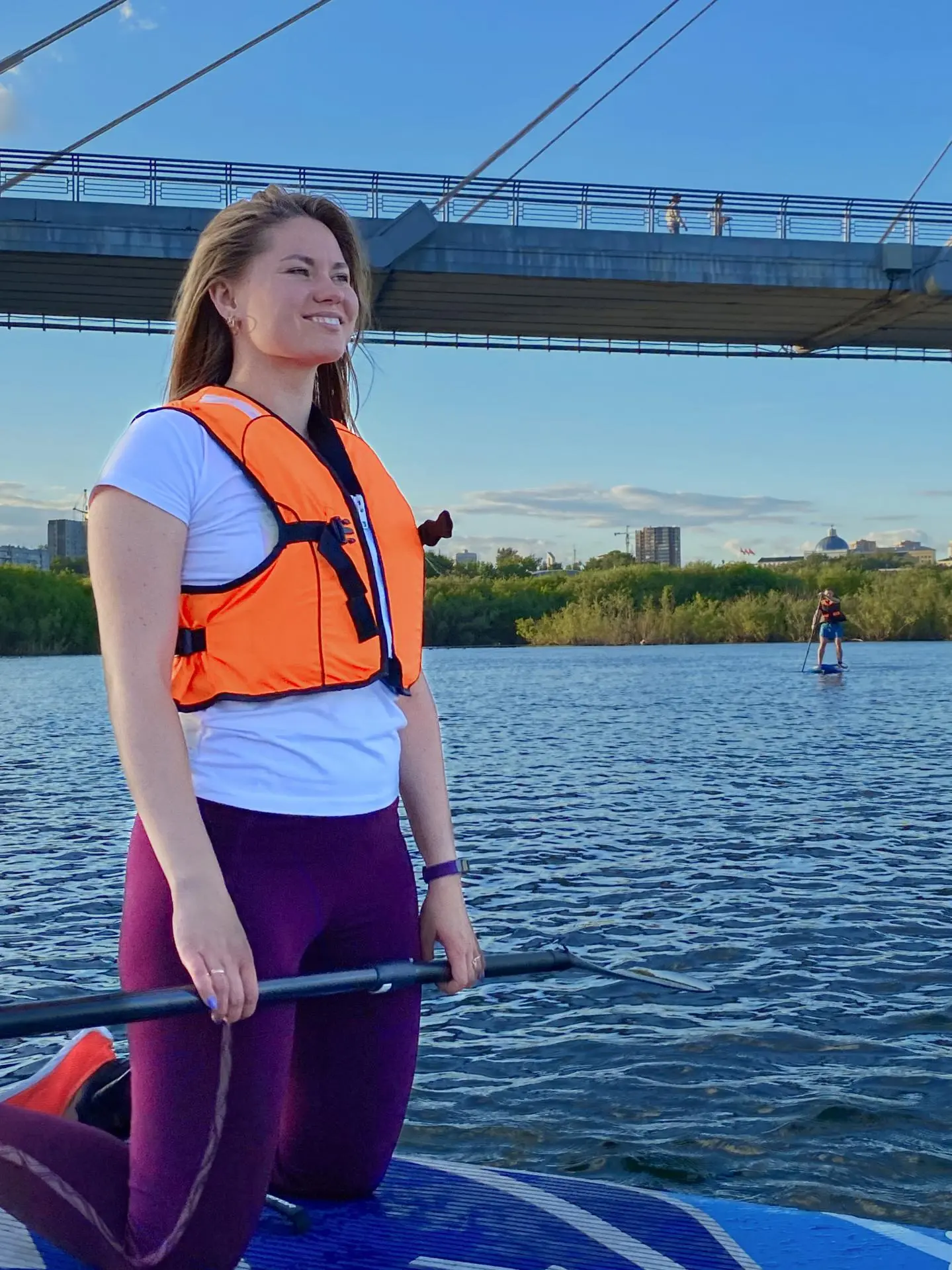 Прогулка на САП-борде по Енисею