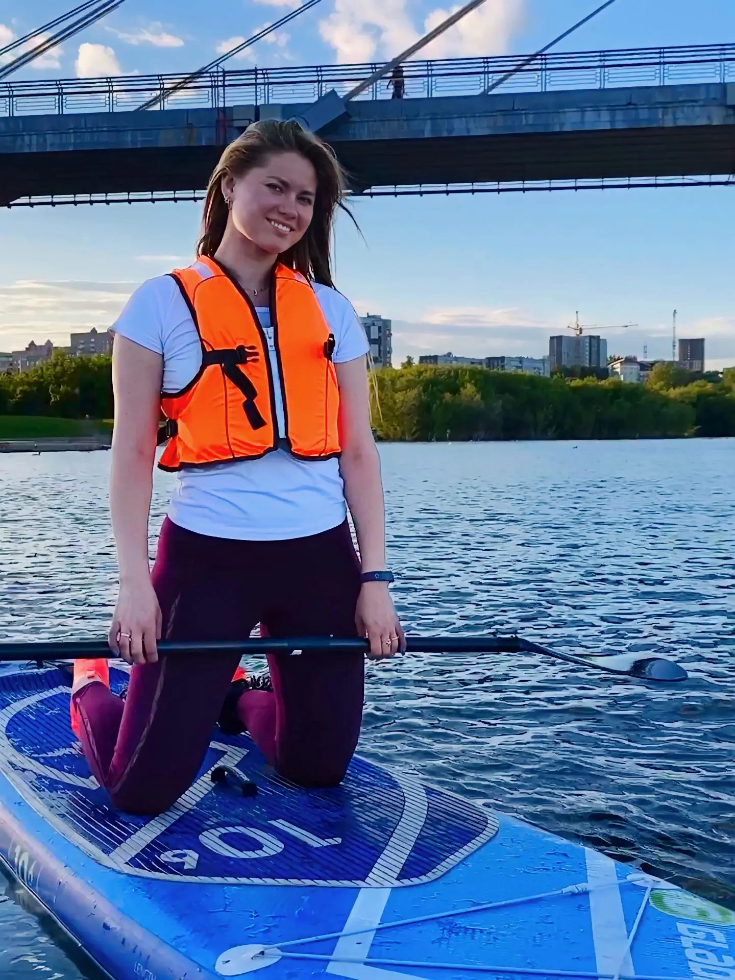 Прогулка на САП-борде по Енисею