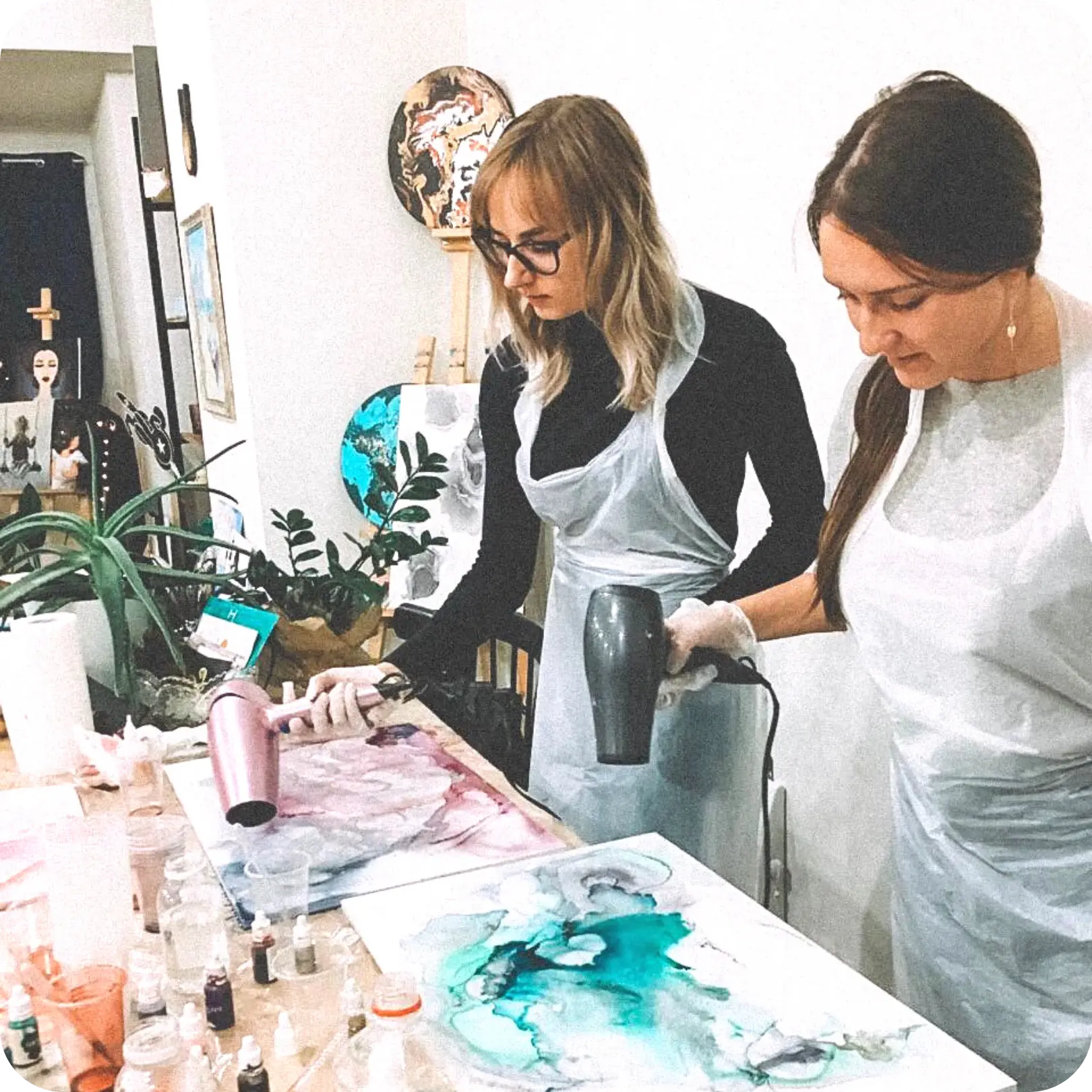 Живопись алкогольными чернилами