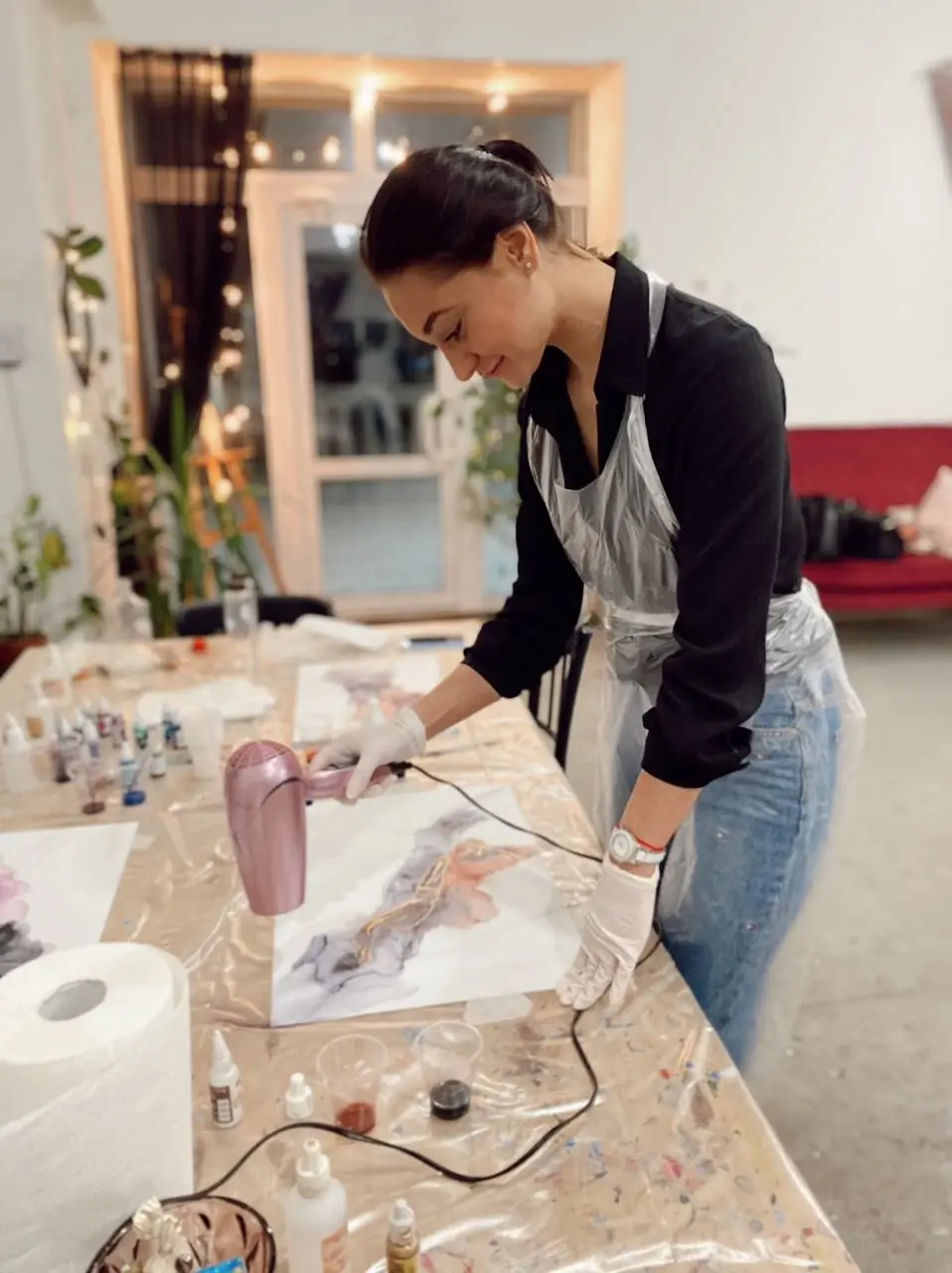 Живопись алкогольными чернилами