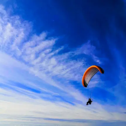 Полет над Манской петлей на мотопараплане