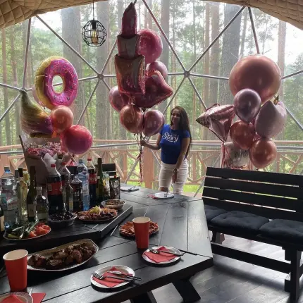 Посещение парка активного отдыха | Веревочный городок | Троллей | Геокуполы