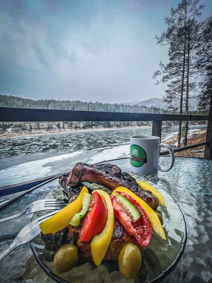 Отдых для компании в домике на Мане