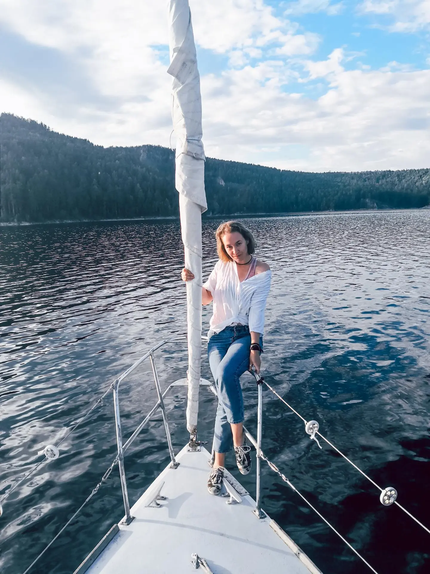 День на парусной яхте