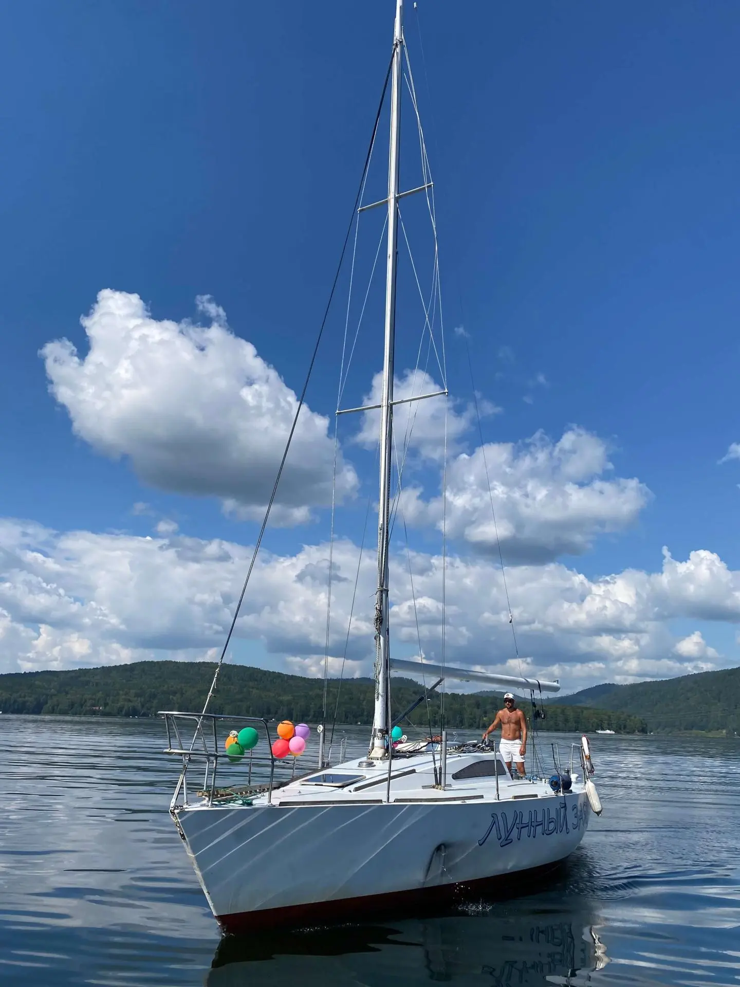 Путешествие на яхте Лунный заяц по заливу Бирюса