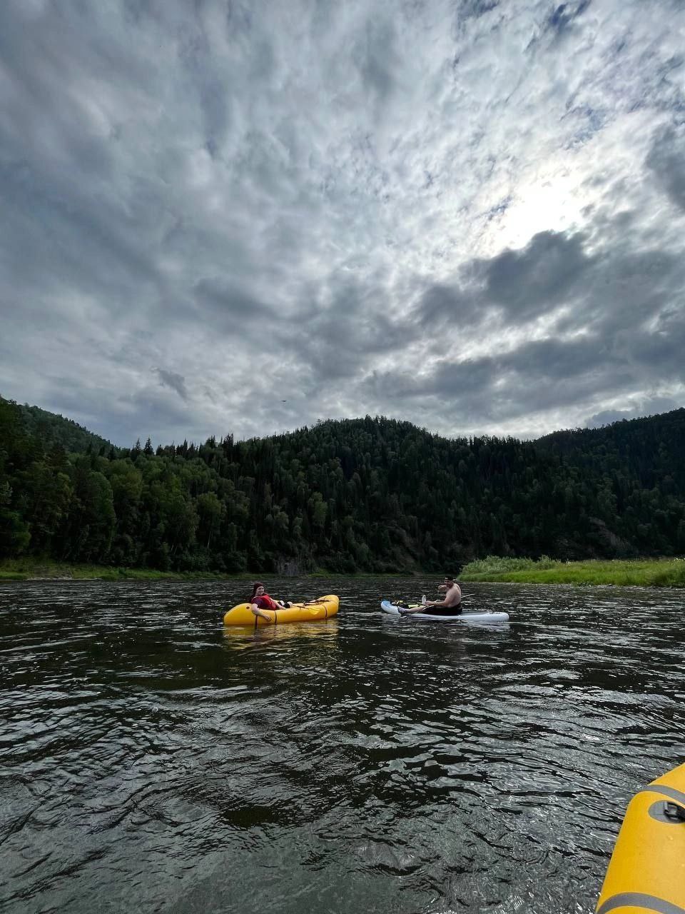 Сплав на пакрафтах по Енисею