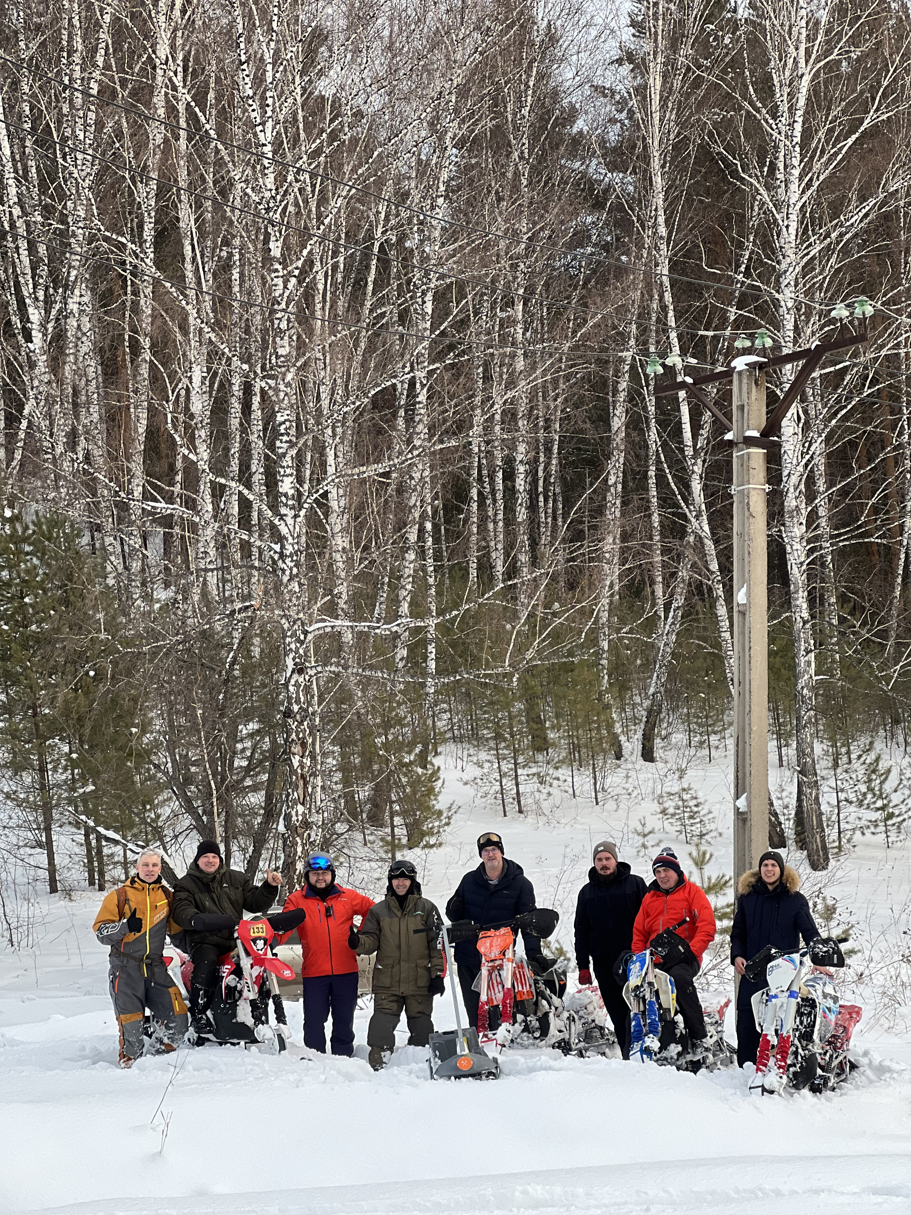 Экстремальная прогулка на сноубайке