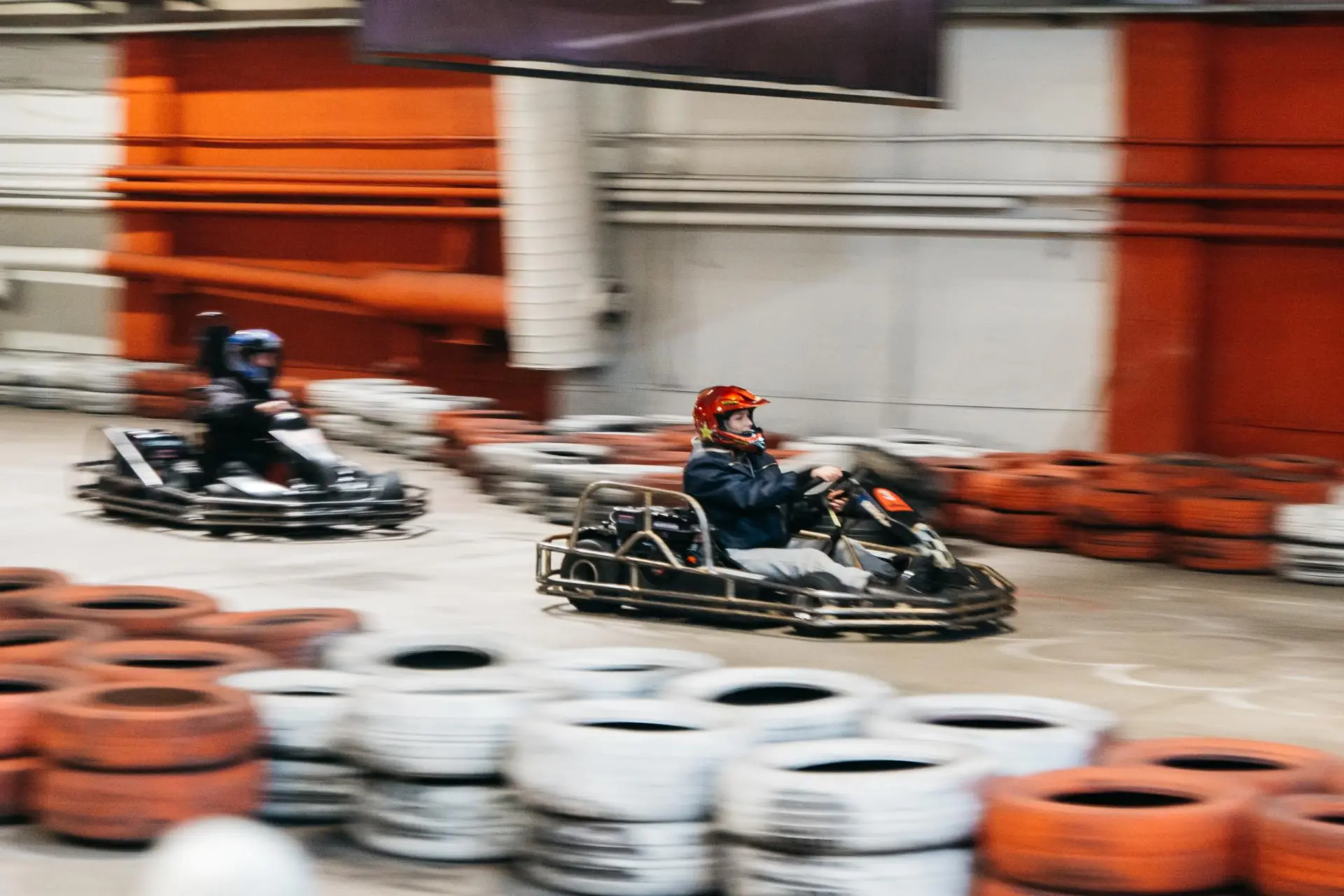 Картинг для двоих на крытом треке