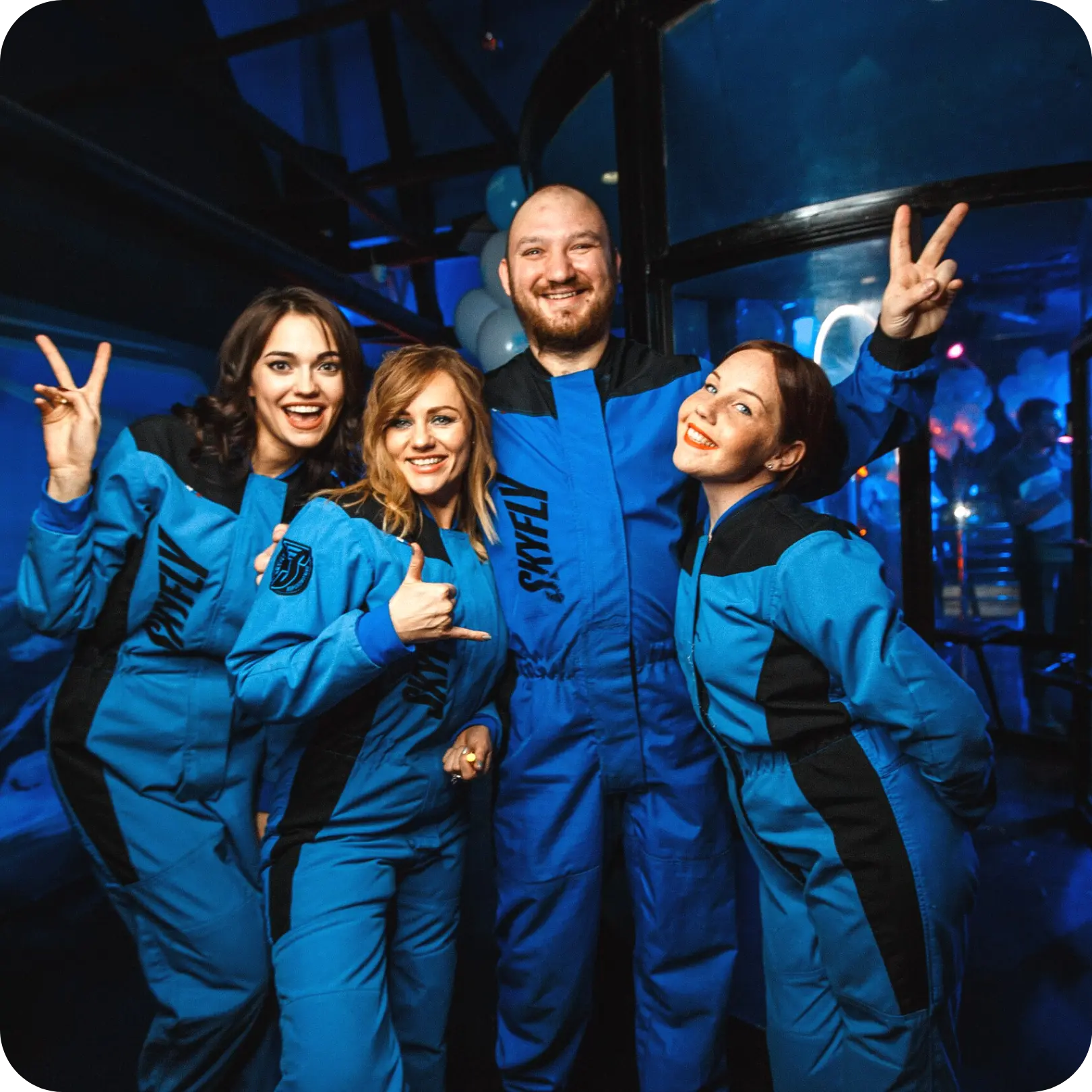 Праздник в аэротрубе