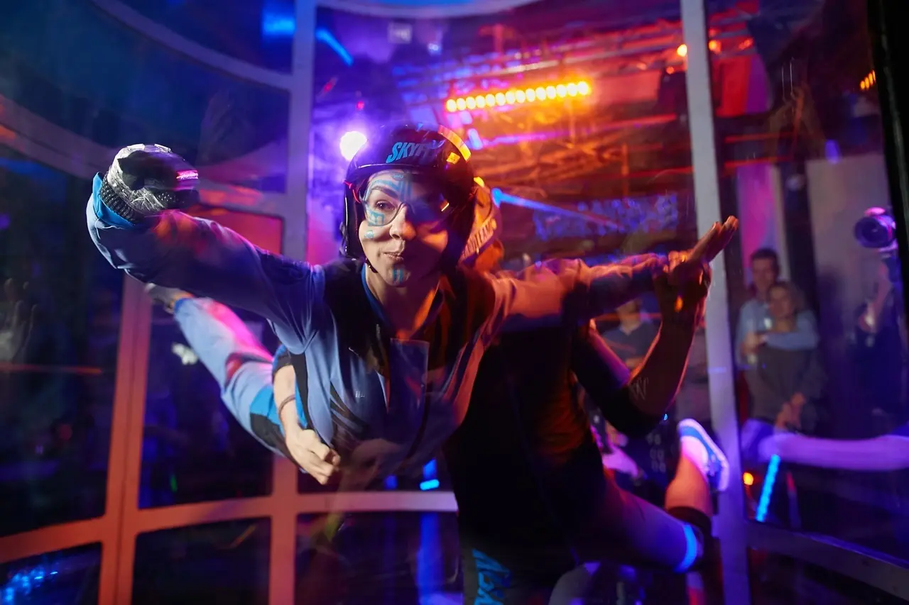 Праздник в аэротрубе