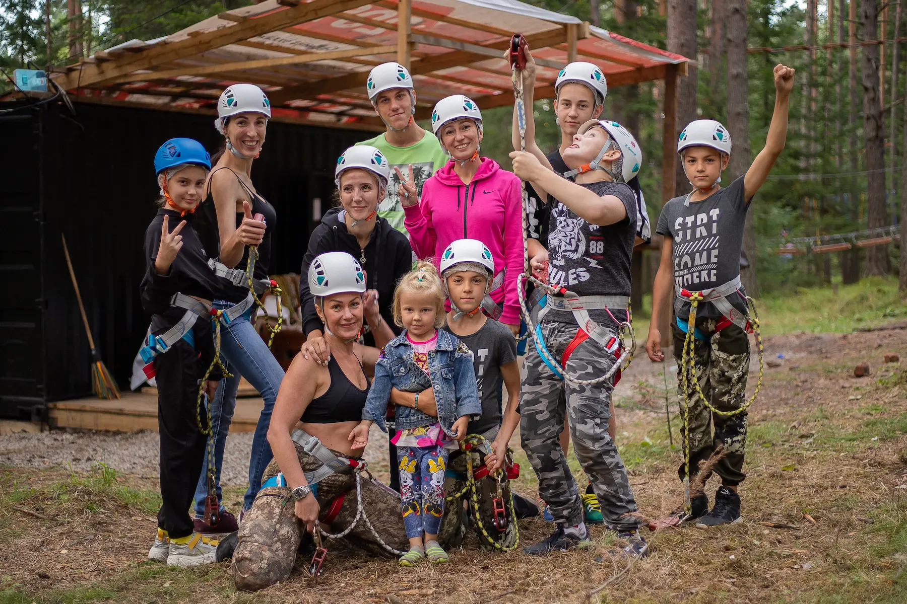 Детский праздник в веревочном парке