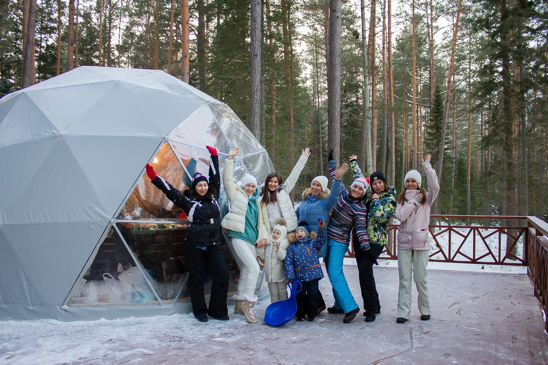 Детский праздник в веревочном парке