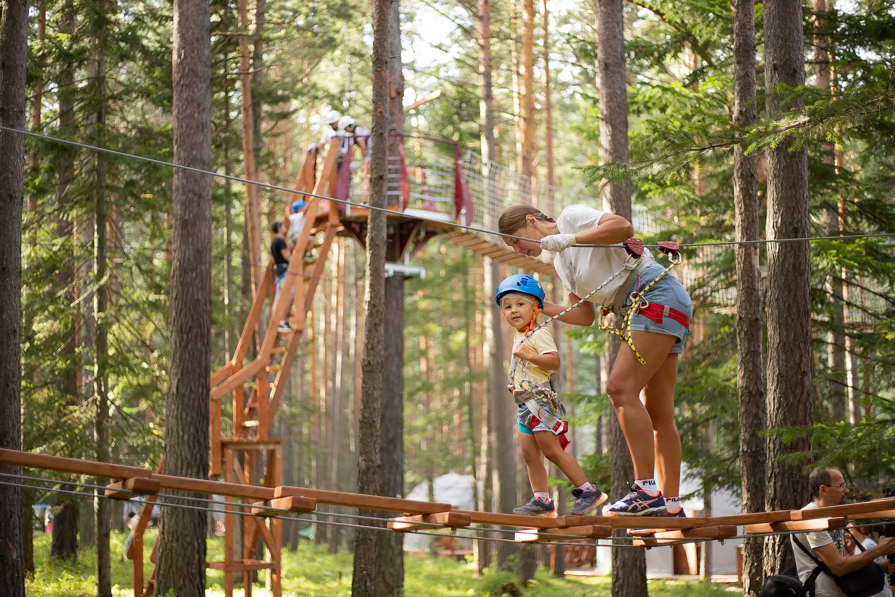 Детский праздник в веревочном парке