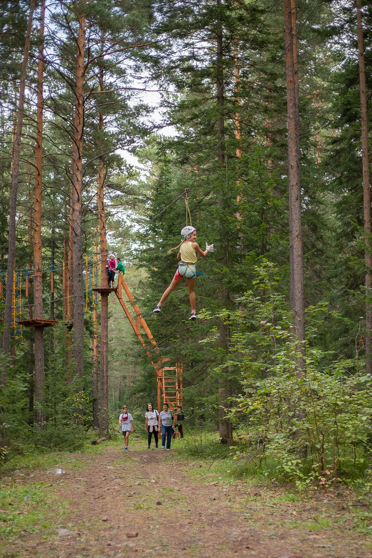 Детский праздник в веревочном парке