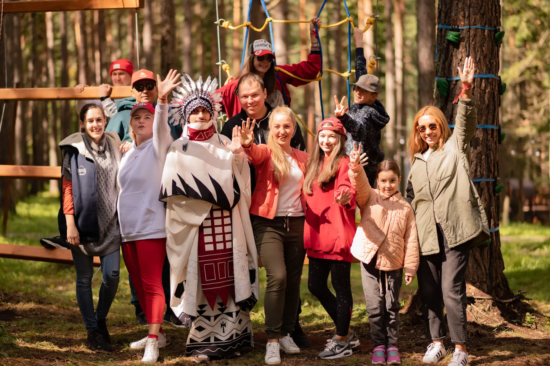 Детский праздник в веревочном парке