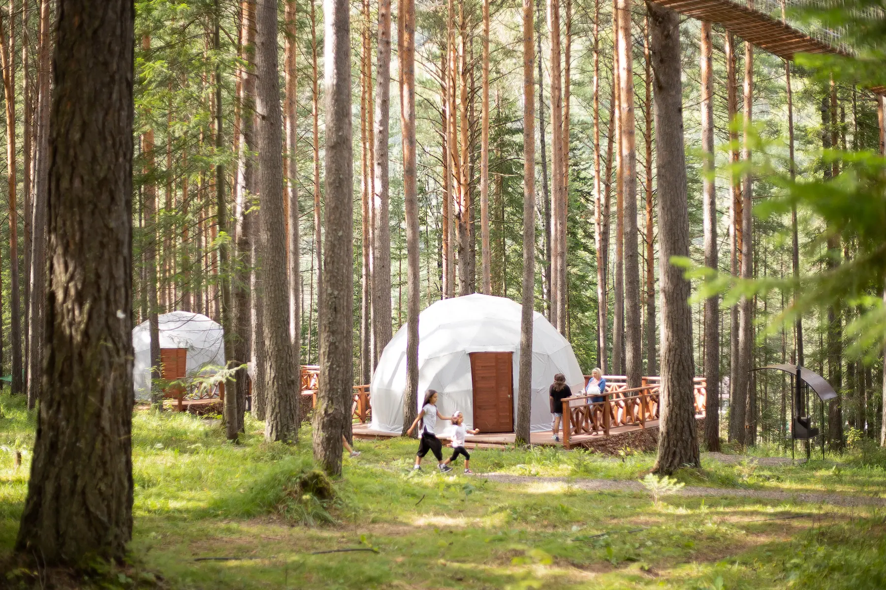 Детский праздник в веревочном парке