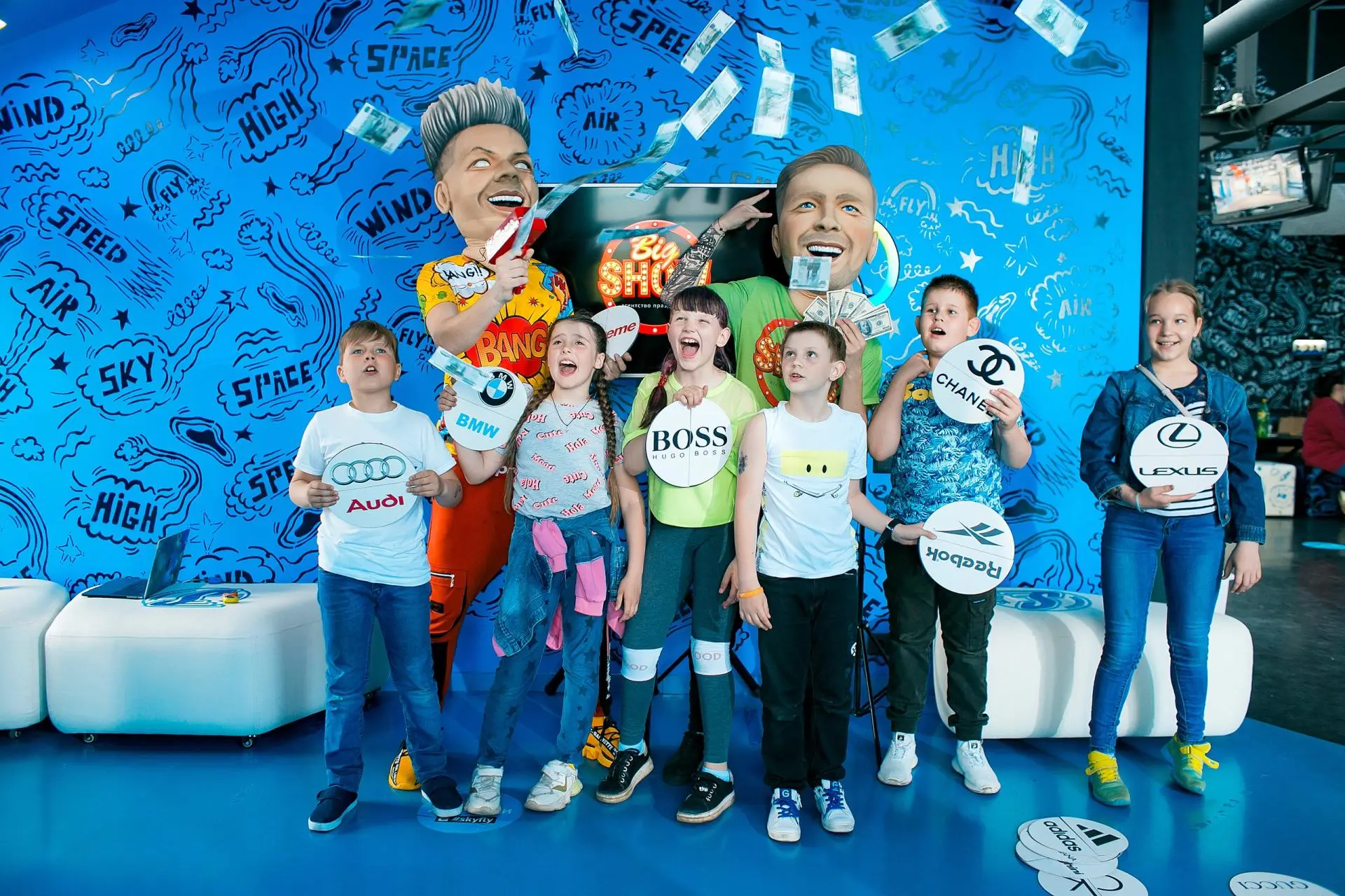 Детский праздник в аэротрубе