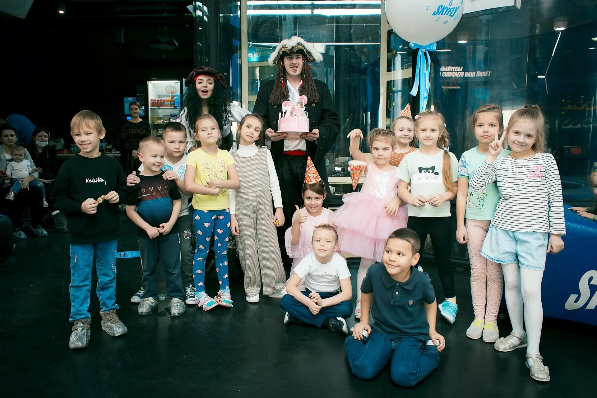 Детский праздник в аэротрубе