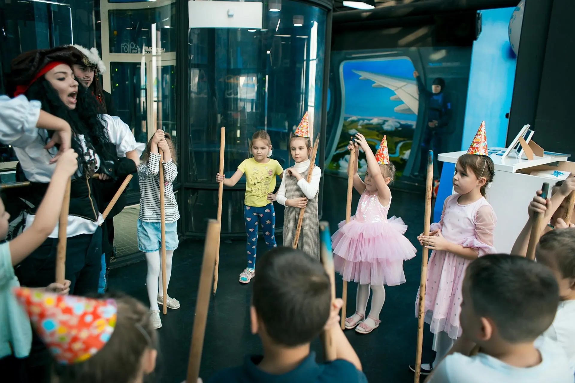 Детский праздник в аэротрубе