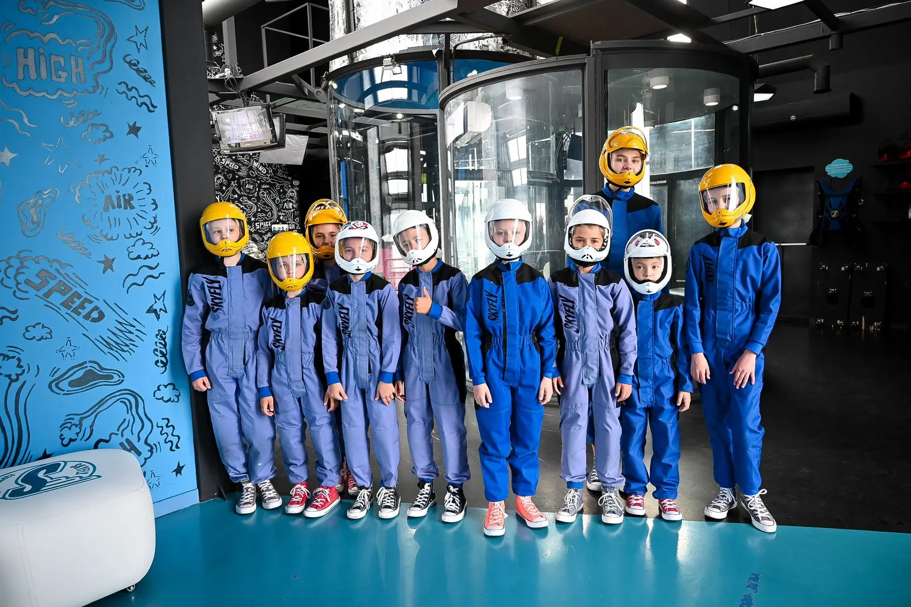 Детский праздник в аэротрубе