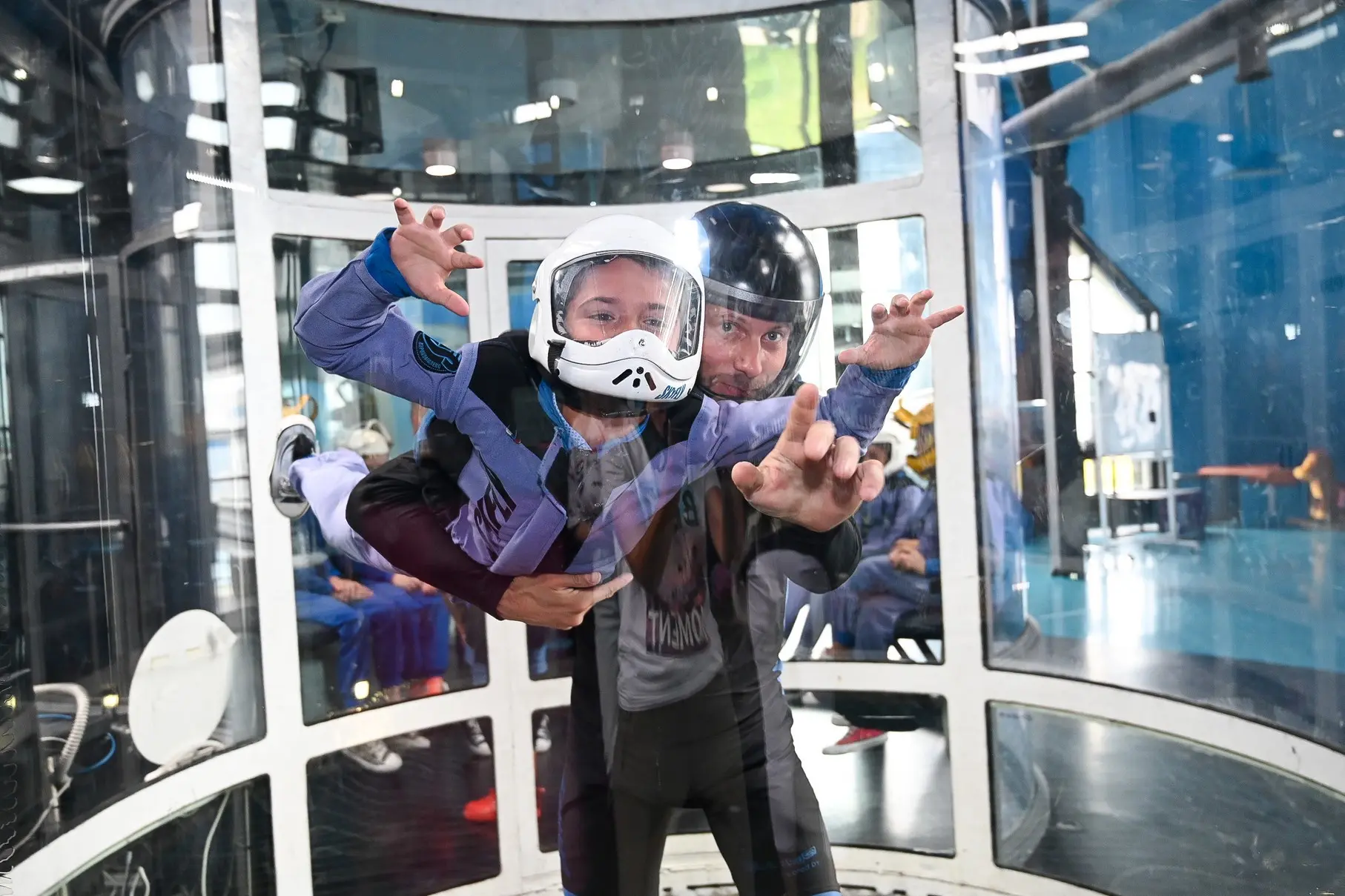 Детский праздник в аэротрубе