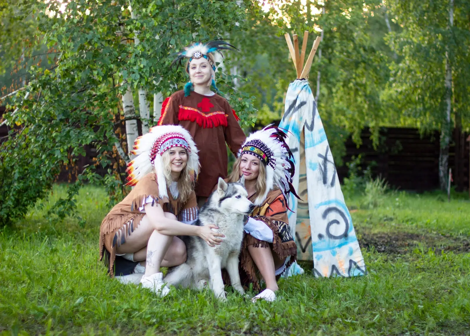 Отдых в доме с баней + знакомство с хаски