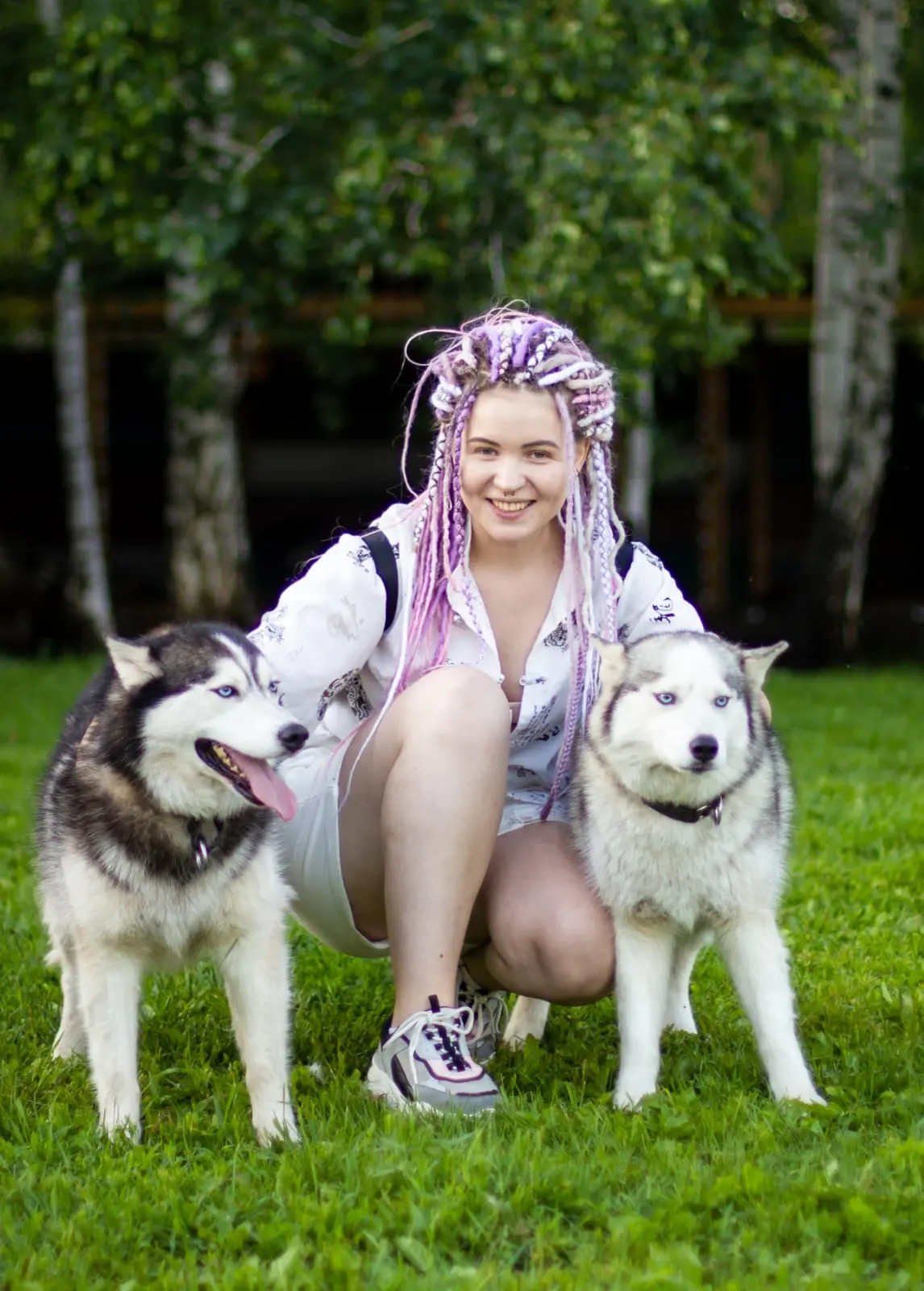 Отдых в доме с баней + знакомство с хаски