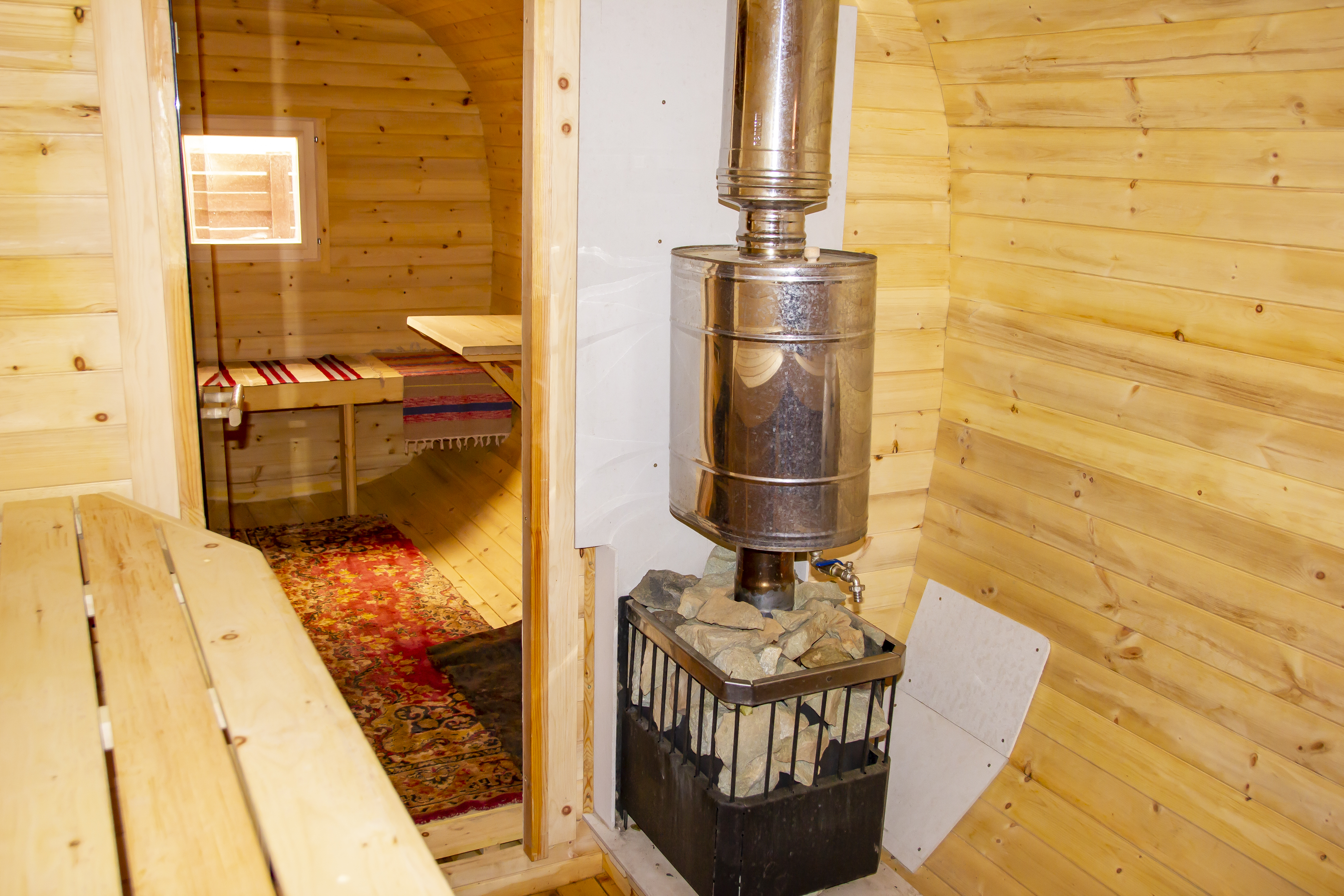 Отдых в доме с баней + знакомство с хаски