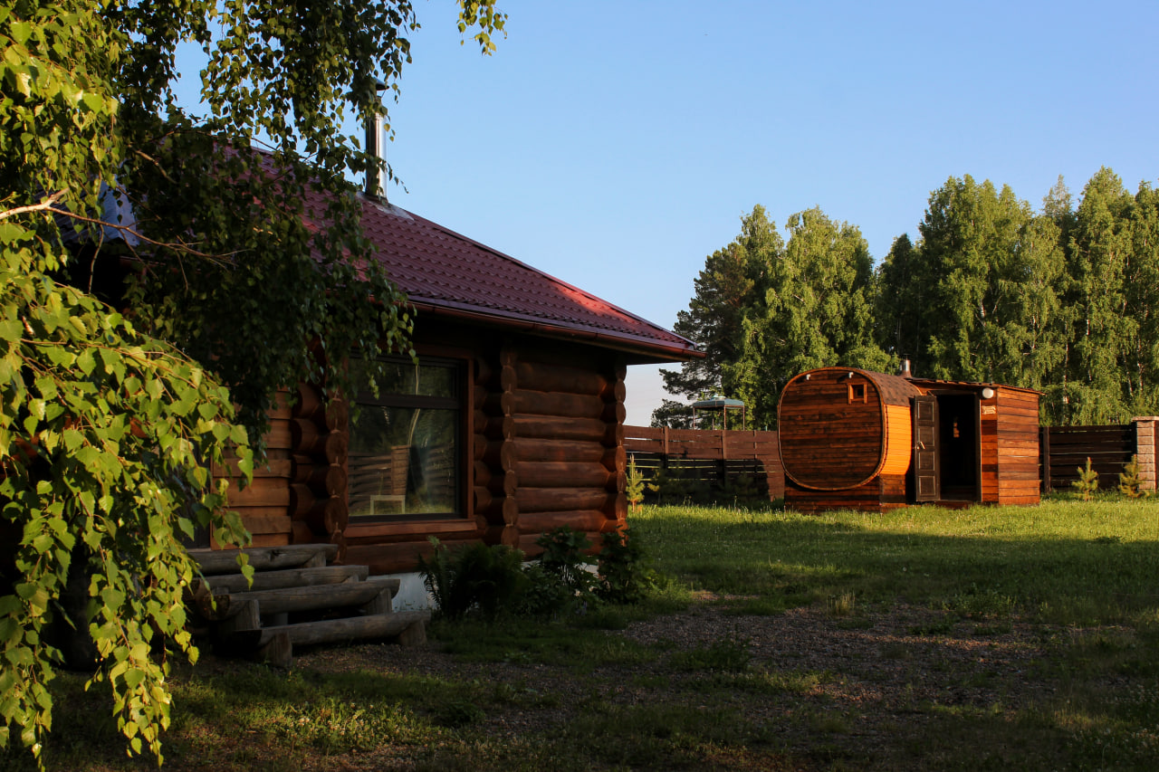 Отдых за городом: Баня + знакомство с хаски