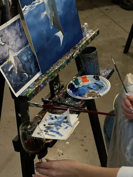 Индивидуальная арт-дегустация: картина за бокалом вина