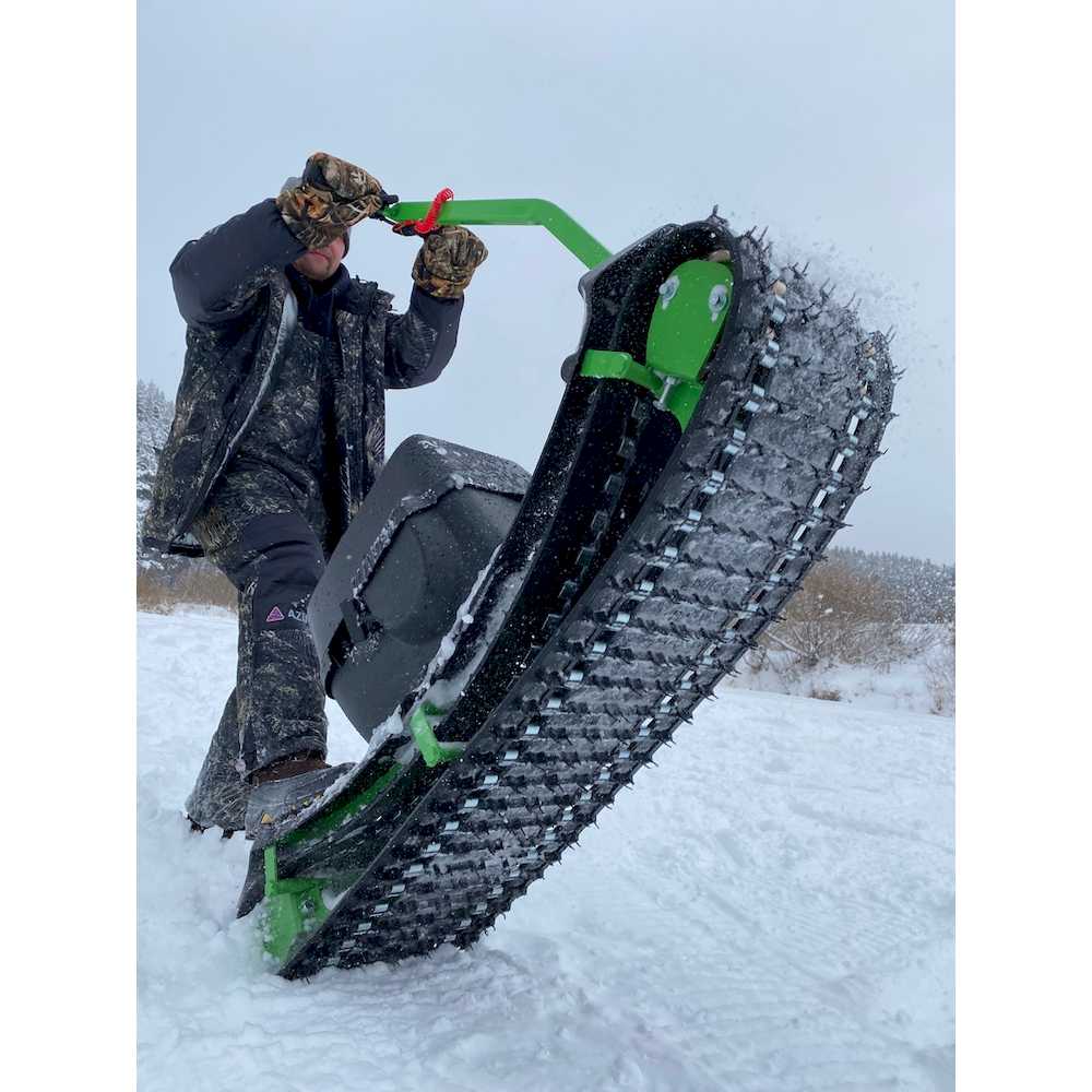 Катание на мотосноуборде