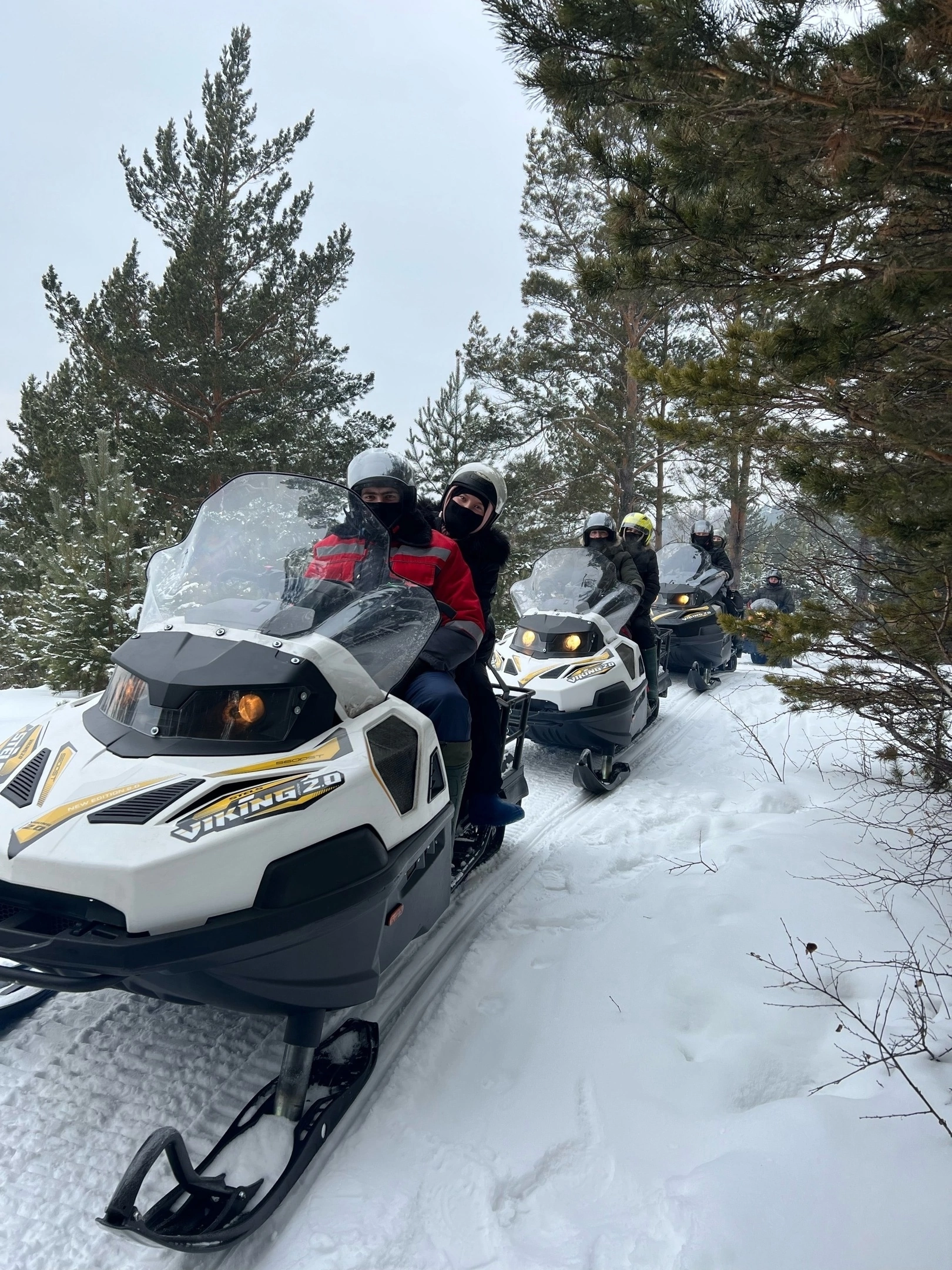 Драйвовое катание на снегоходах