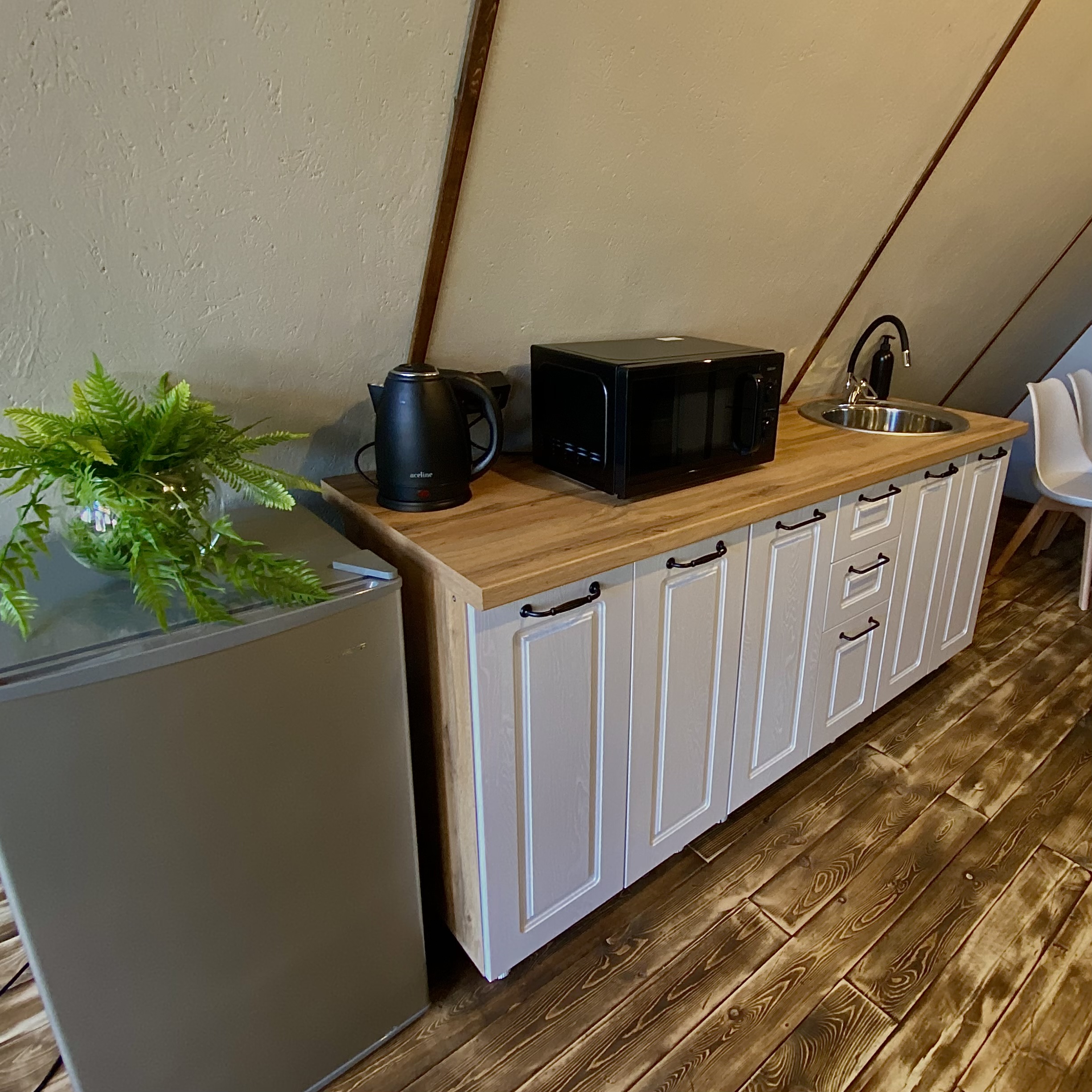 Отдых для компании в А-фрейм домике на берегу озера