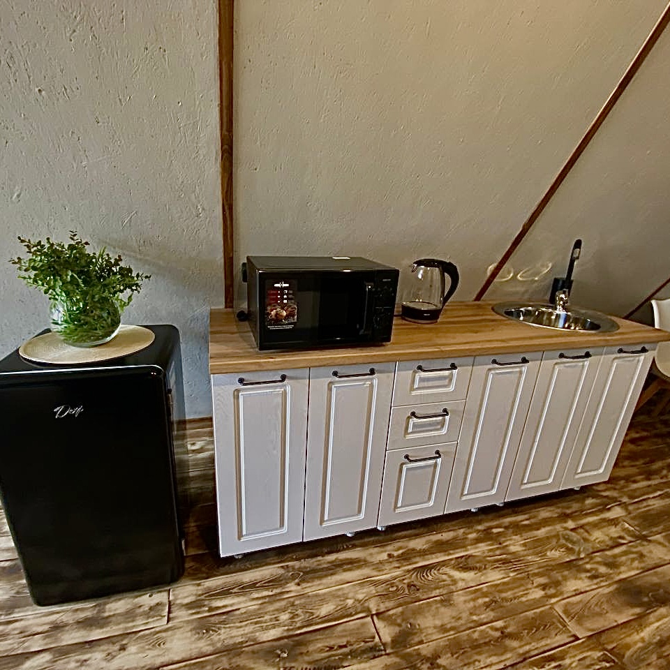 Отдых для компании в А-фрейм домике на берегу озера