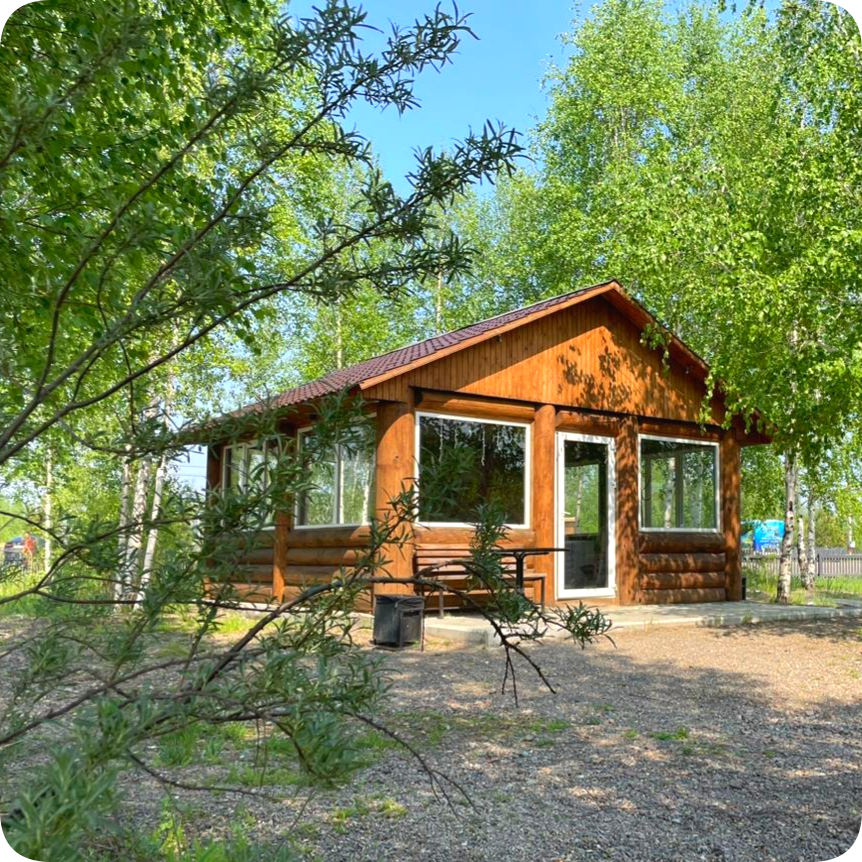 Аренда теплой беседки на берегу озера
