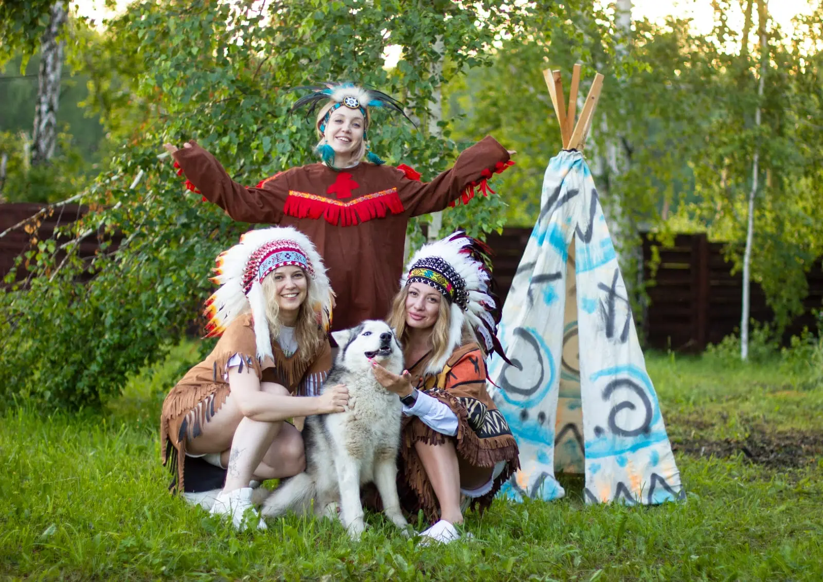 Прогулка с хаски