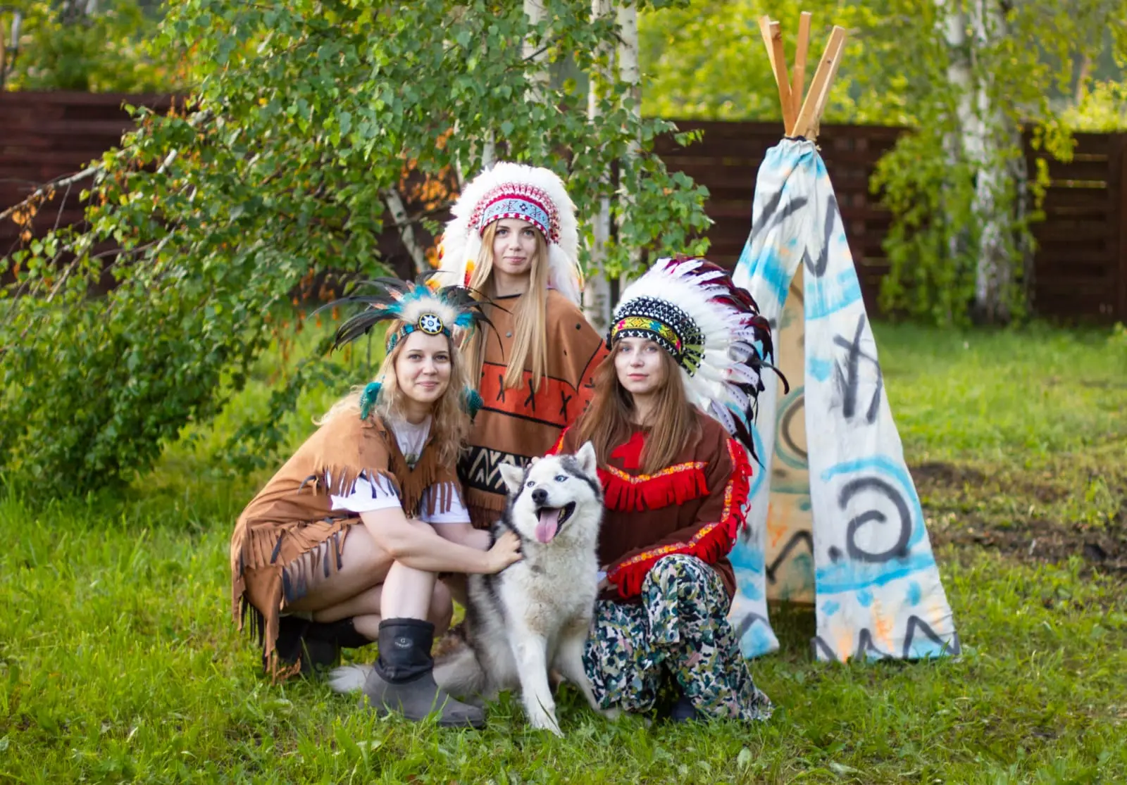 Прогулка с хаски