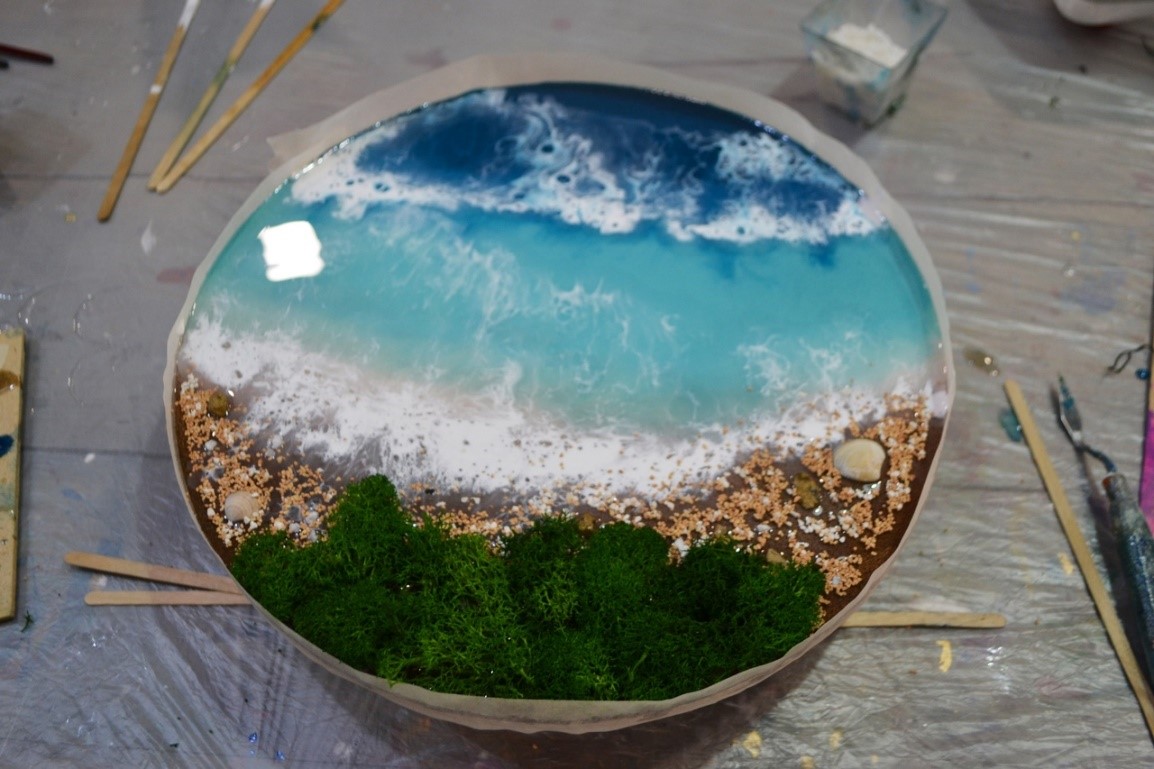 Мастер-класс "Лагуна" эпоксидной смолой