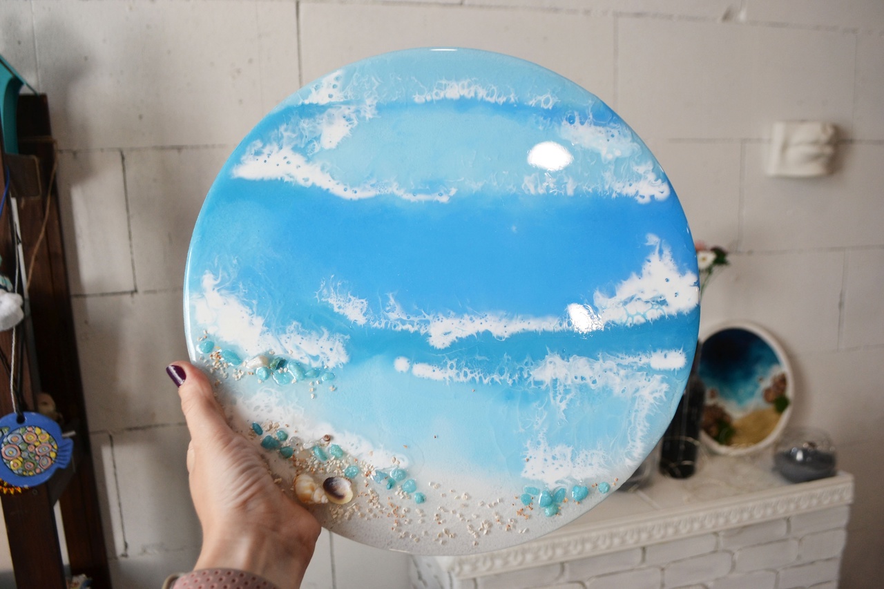 Мастер-класс "Лагуна" эпоксидной смолой