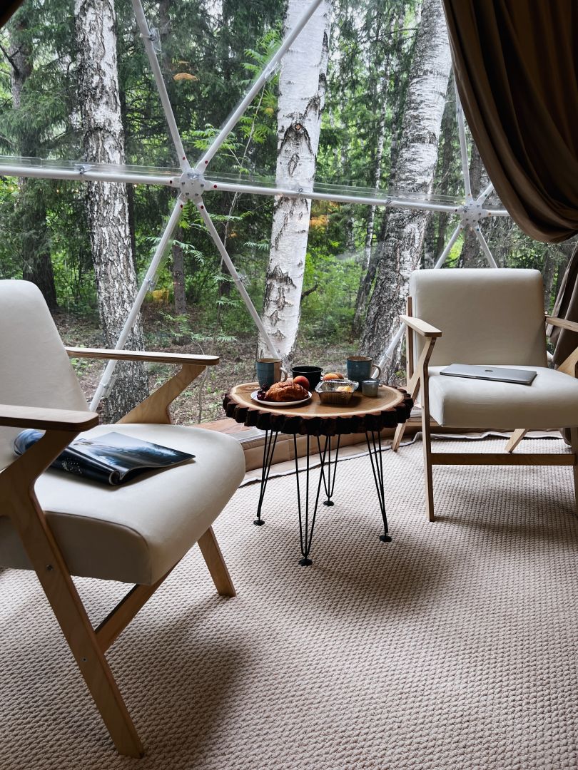 Отдых в сферах-комфорт "Молочная" или "Оливковая" в Минино