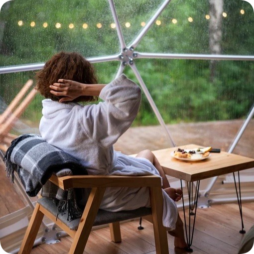 Отдых в сферах-комфорт "Молочная" или "Оливковая" в Минино